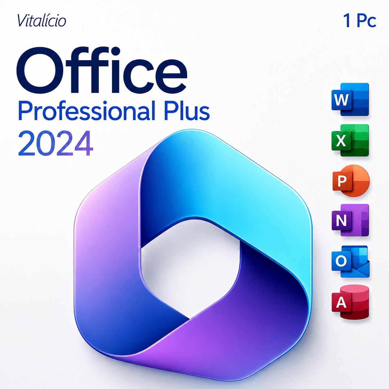 Office Professional Plus 2024 - Licença vitalícia para 1 PC